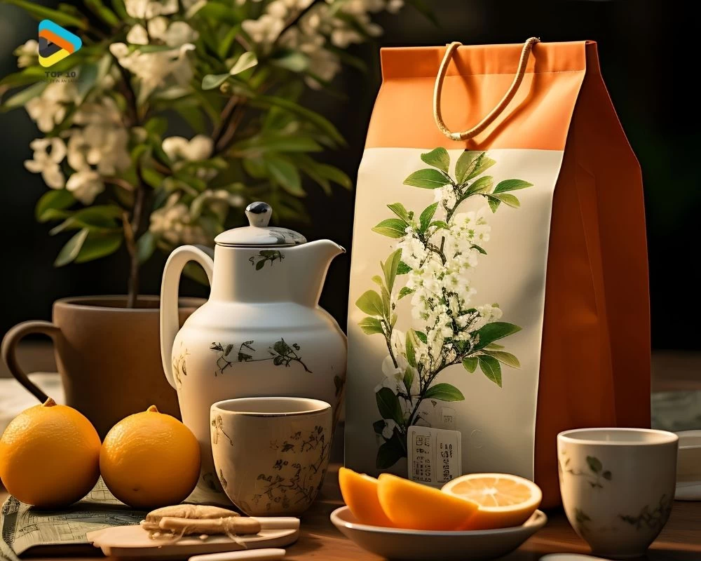 Mẫu túi giấy trà độc đáo