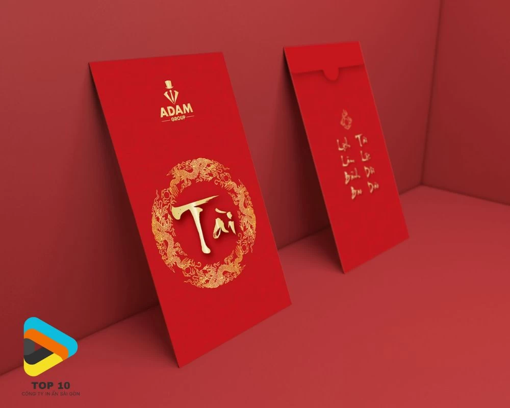 Bao lì xì chữ tài đơn giản do Alona thiết kế