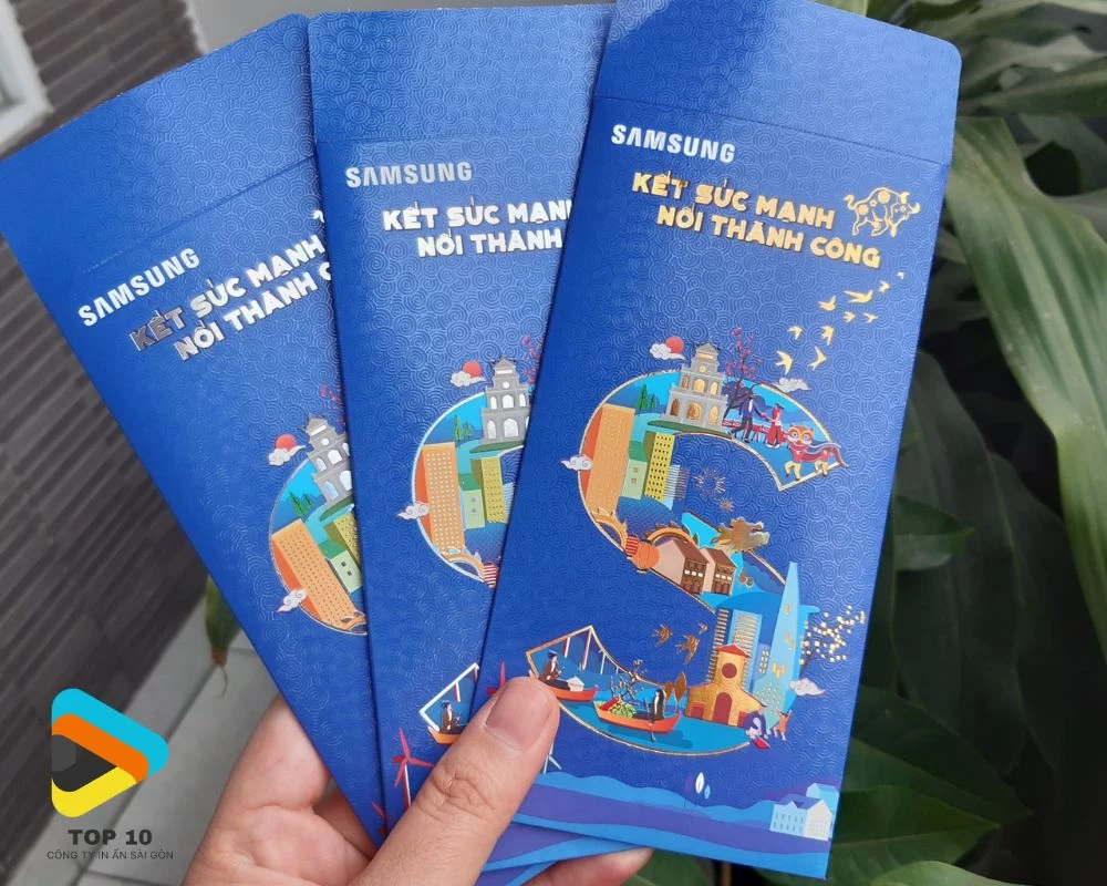 Mẫu bao lì xì Samsung