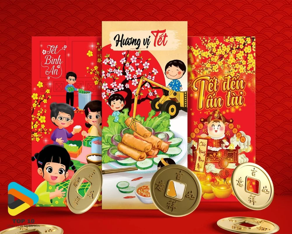 Một số kích thước thường gặp của bao lì xì