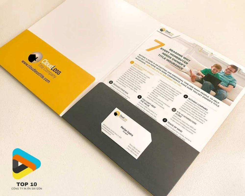 Bìa kẹp file 2 tai gấp đẹp