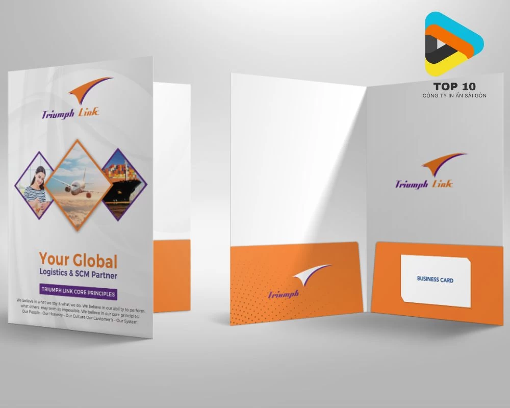 Mẫu folder doanh nghiệp đẹp