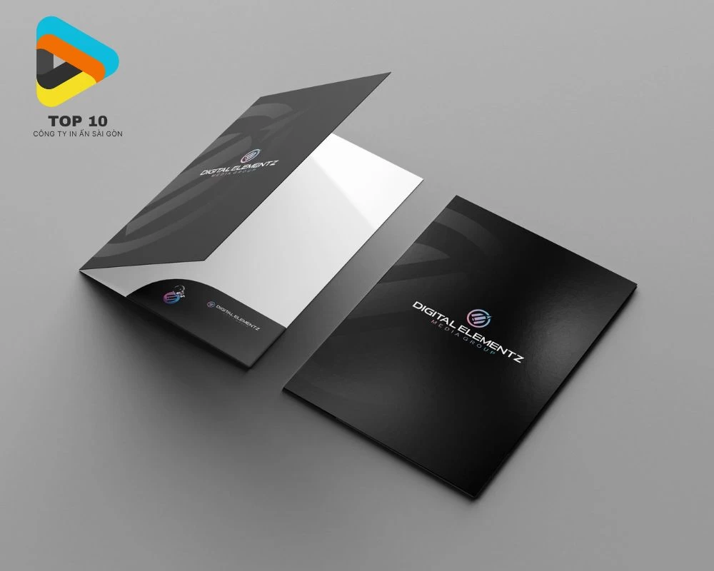 In folder cao cấp, sang trọng