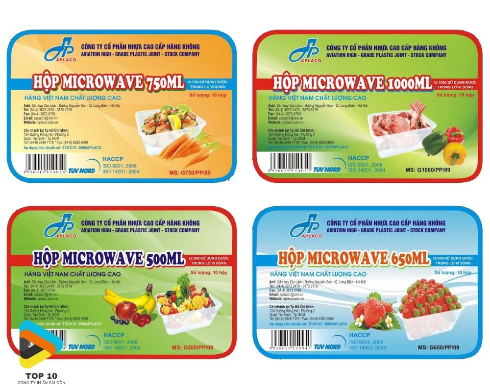 Mẫu tem nhãn hàng hóa đẹp