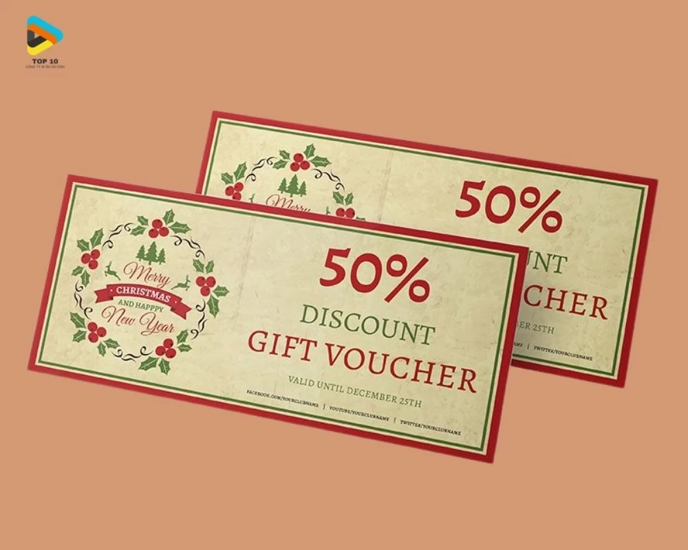 Thiết kế voucher giảm giá 50%