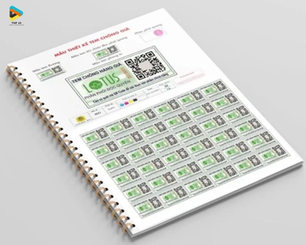 Tem chống hàng giả tích hợp mã QR code