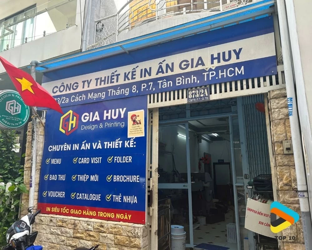 Địa chỉ của xưởng Thiết Kế & In Ấn Gia Huy
