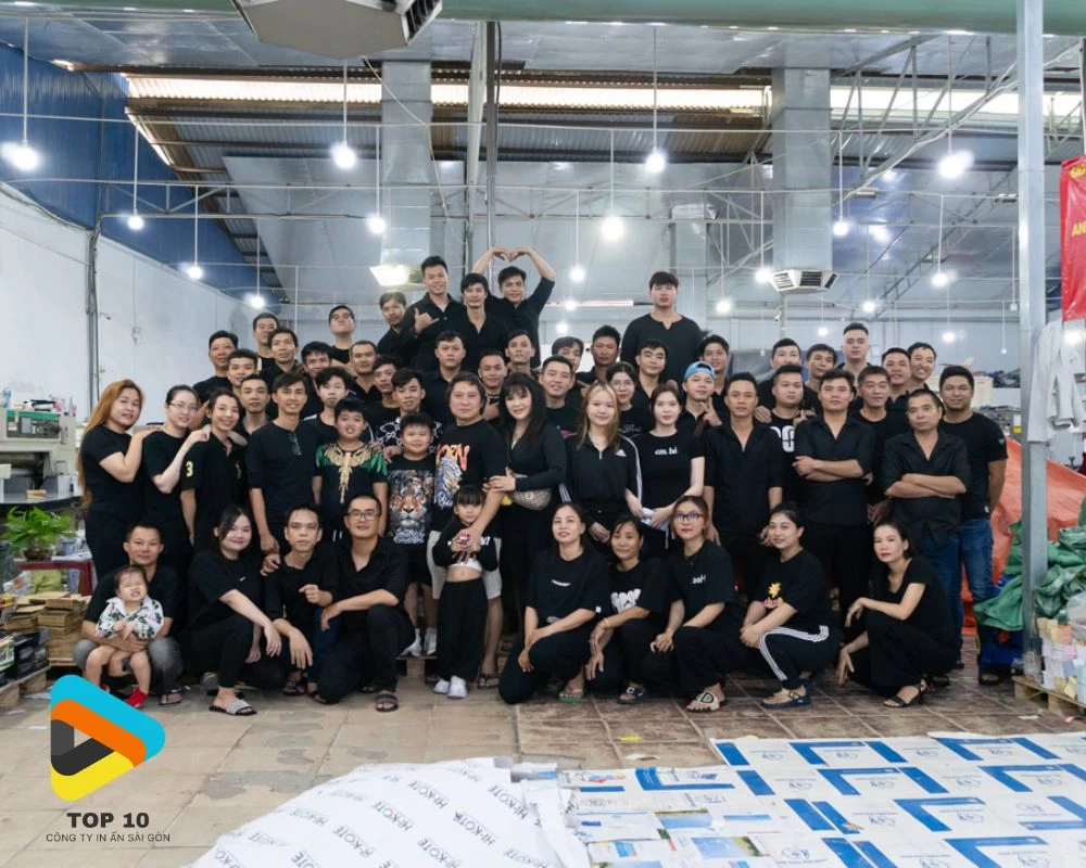 Đội ngũ nhân viên tại Xưởng In Thiên Nam
