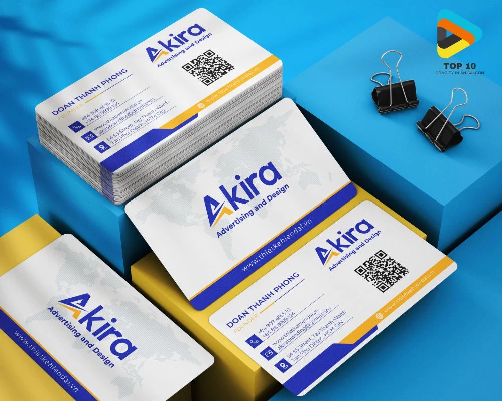 Mẫu name card 2 mặt do công ty Khải Nguyên thiết kế và sản xuất