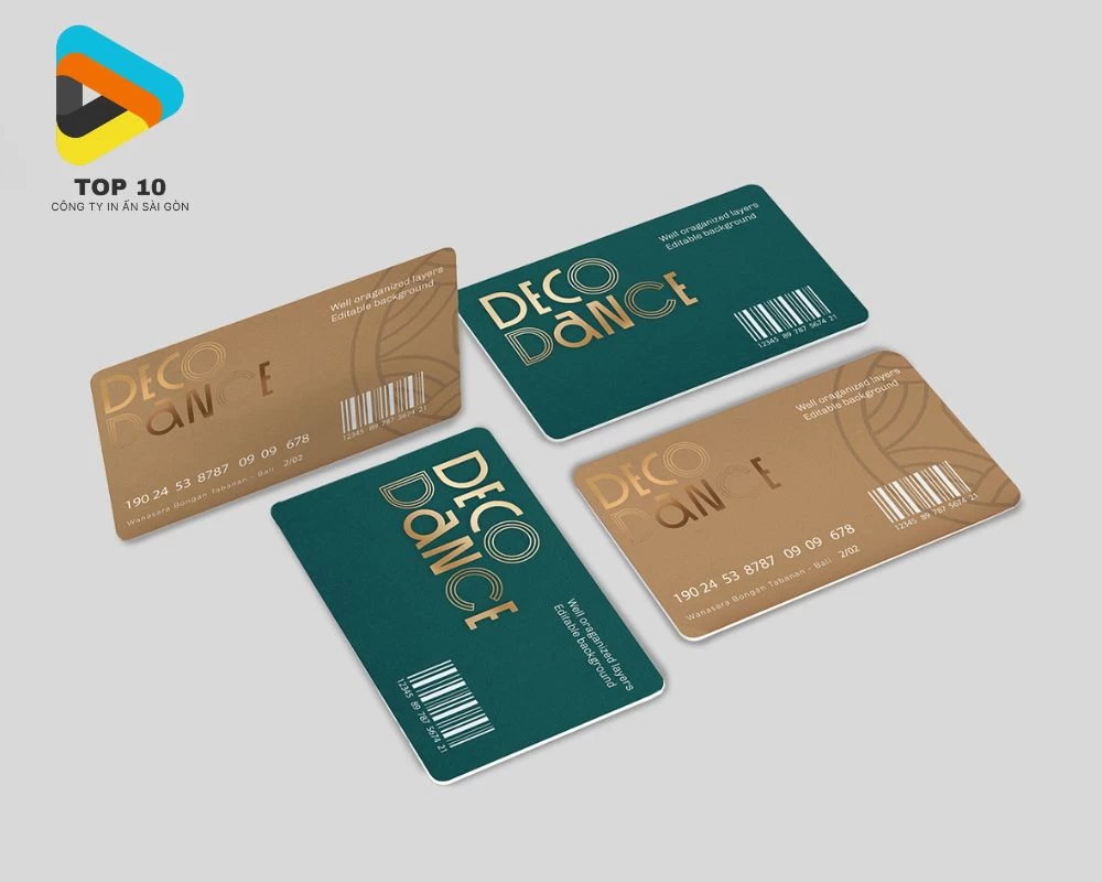 Mẫu thẻ nhựa mã vạch đẹp của Thiết Kế & In Ấn Gia Huy