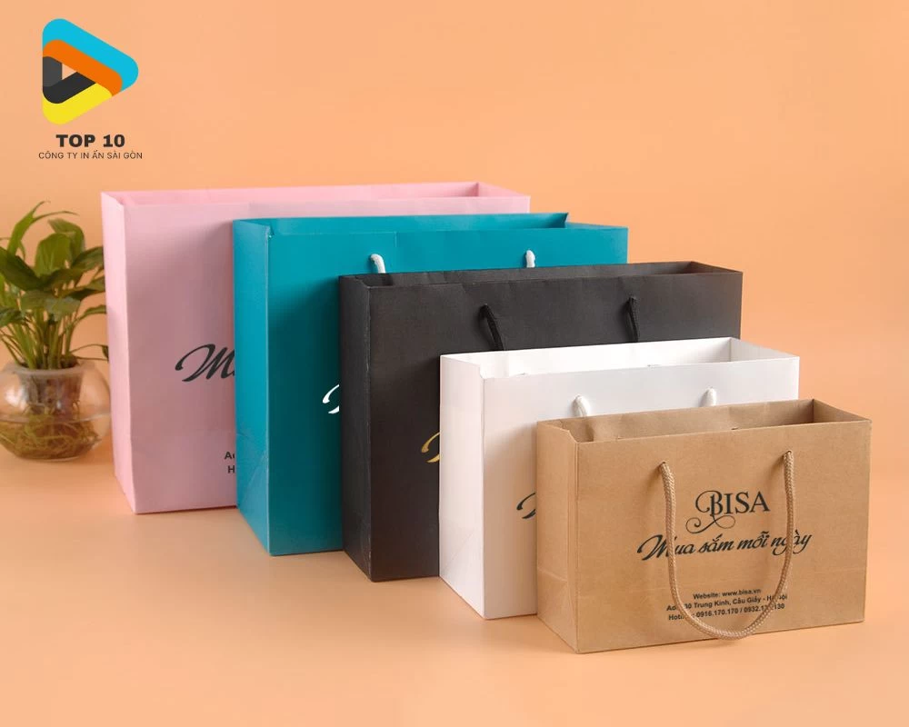 Một số mẫu túi giấy của In Siêu Tốc VN