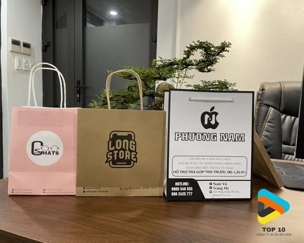 Một số mẫu túi giấy của In Hòa Hiệp