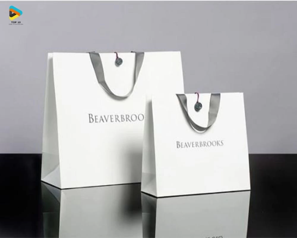 Túi giấy kraft trắng