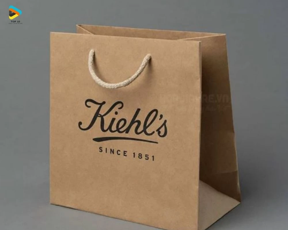 Túi giấy kraft in chữ Kiehls