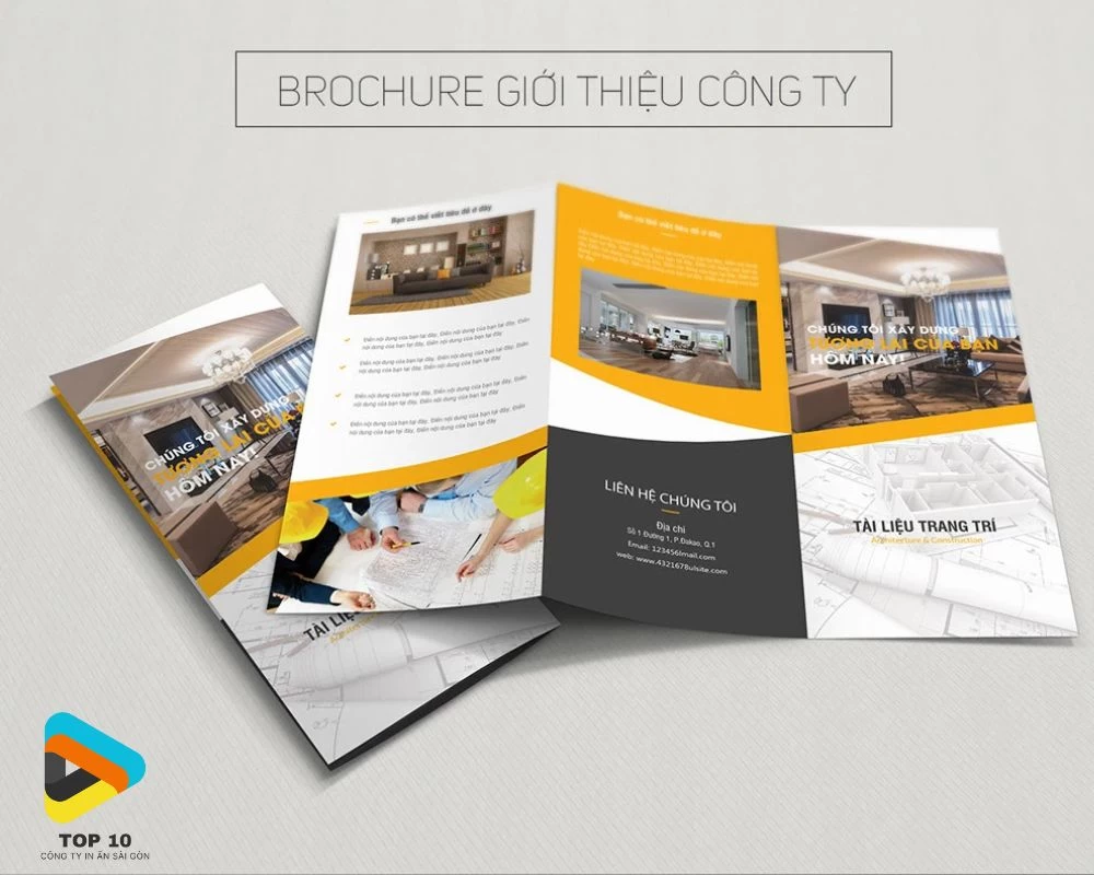 Mẫu brochure nội thất giới thiệu công ty