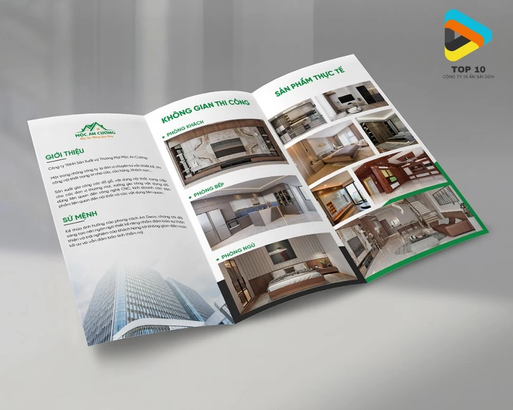 Mẫu brochure nội thất chuyên nghiệp cho công ty xây dựng