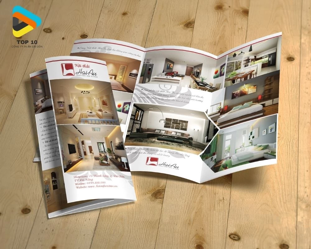 Hình ảnh về một mẫu brochure nội thất đẹp