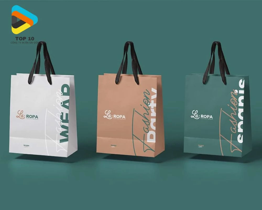 Mẫu túi giấy đựng quần áo đẹp