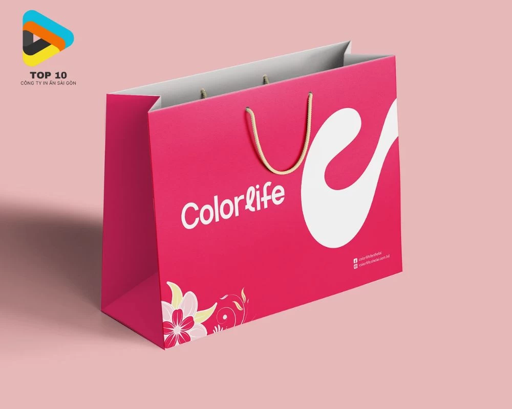 Túi giấy thời trang quay dây dù