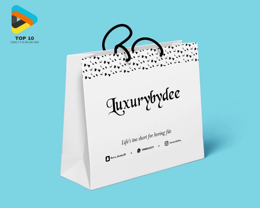 Túi giấy thời trang có quay