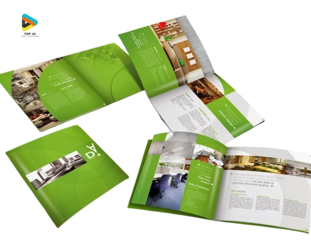 In brochure tại Công ty Hoa Phượng
