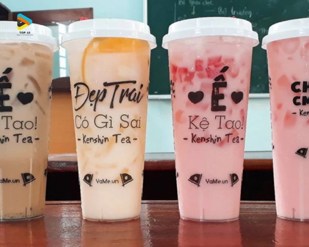 In tem trà sữa tại In Ấn Ánh Dương