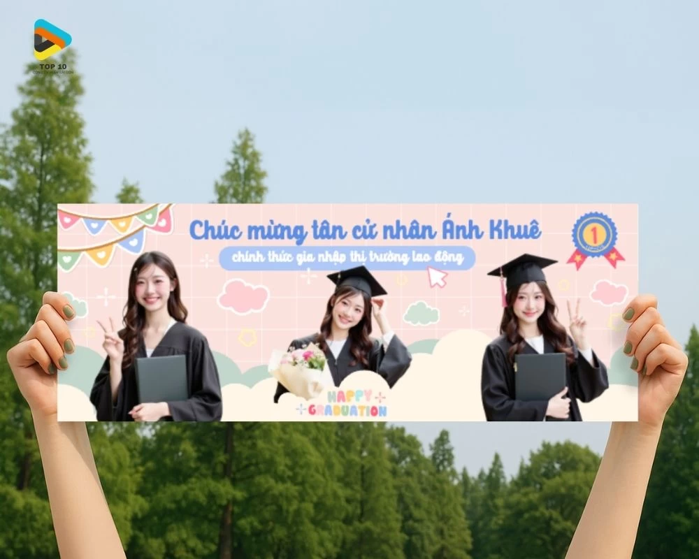Mẫu banner chúc mừng tốt nghiệp