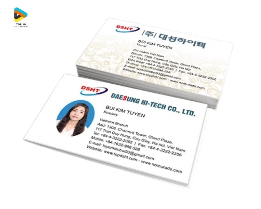 Mẫu name card tại DNTN Hoàng Tấn