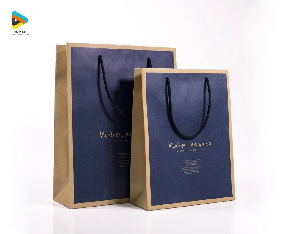 Túi giấy có quai dây ruy băng tại In Nhanh Công Nghệ