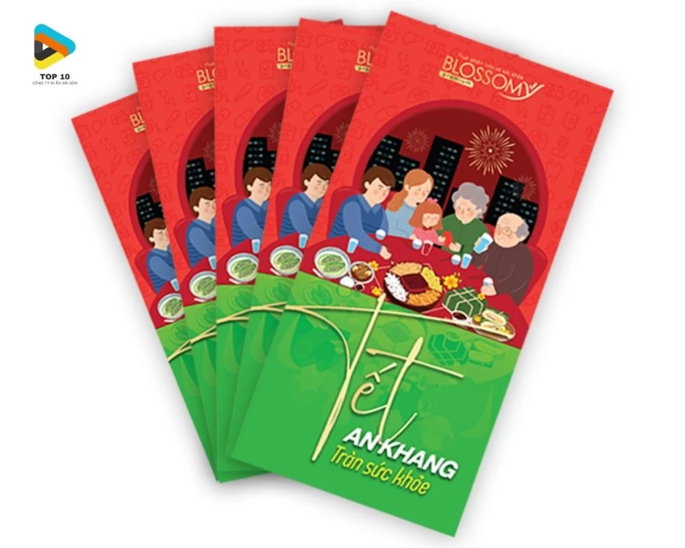 Mẫu bao lì xì ngày tết sum họp