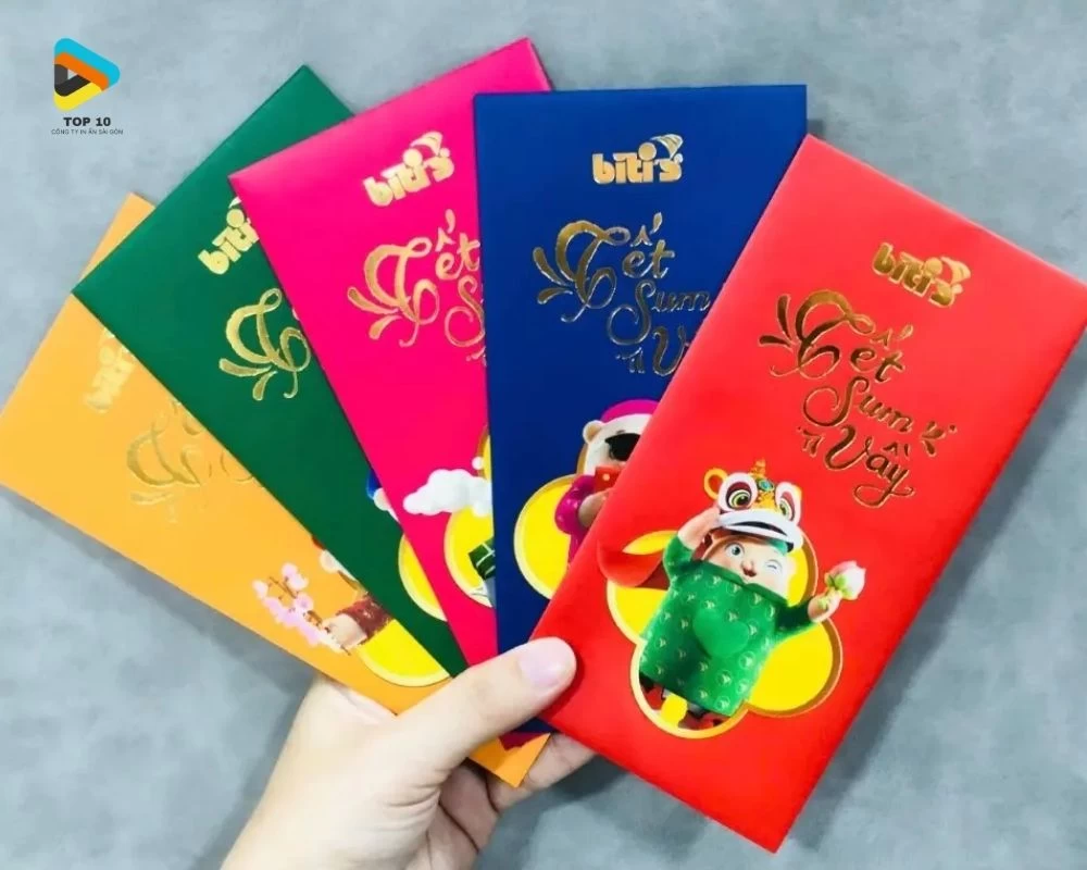 Mẫu bao lì xì đủ màu
