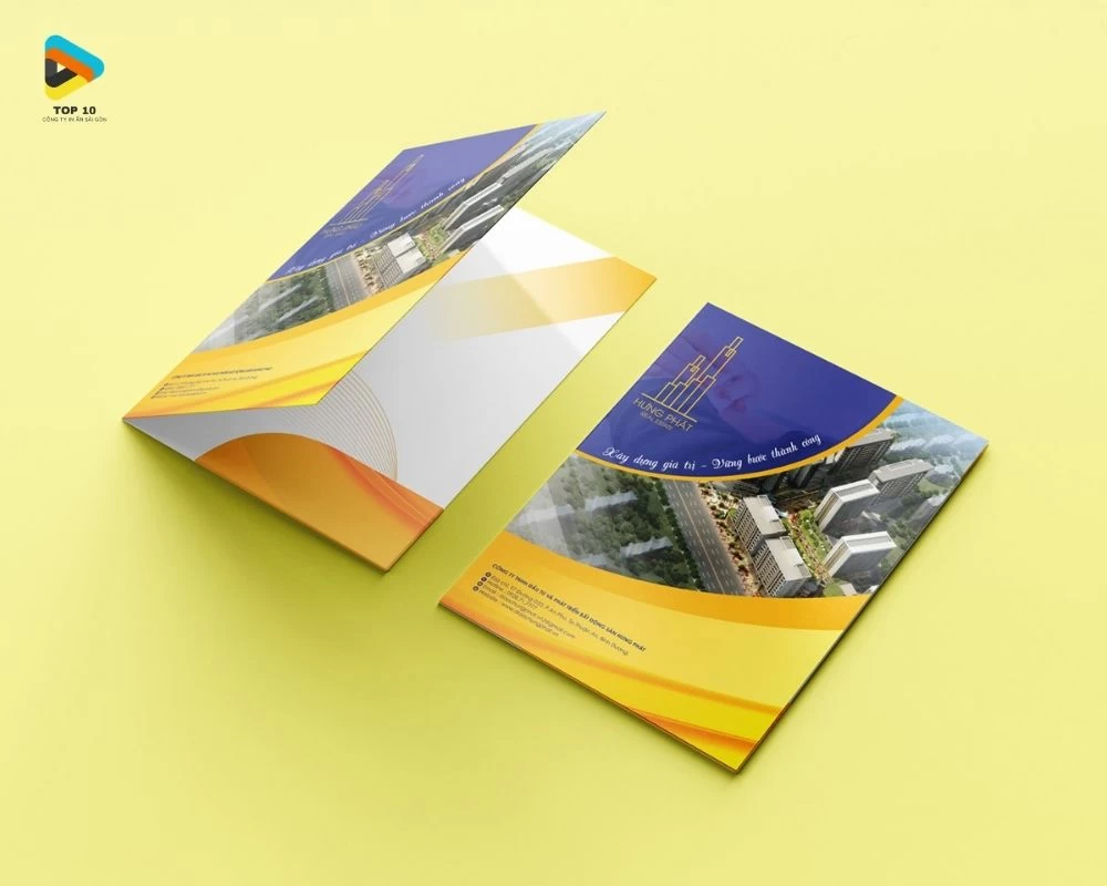 Bìa hồ sơ màu vàng nổi bật