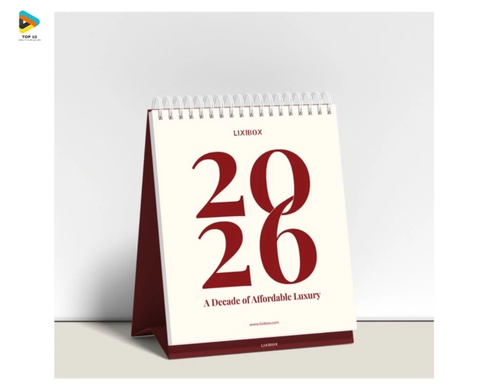 Lịch để bàn chữ A nhỏ 