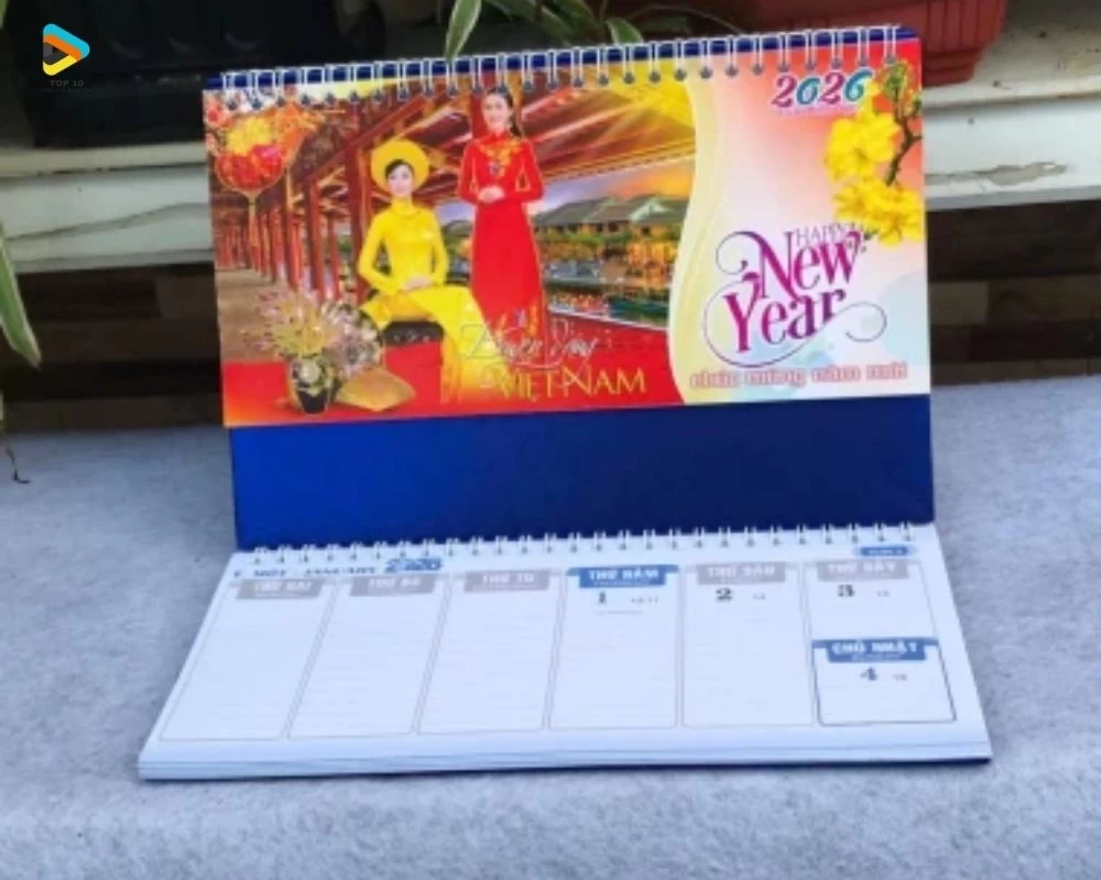 Lịch để bàn chào xuân