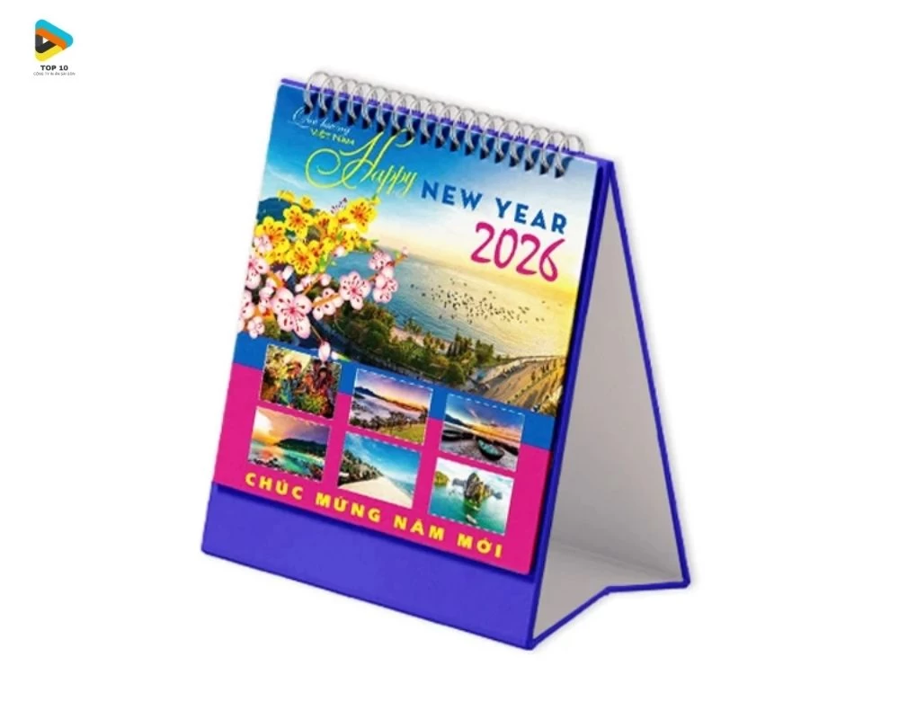 Lịch để bàn chữ A