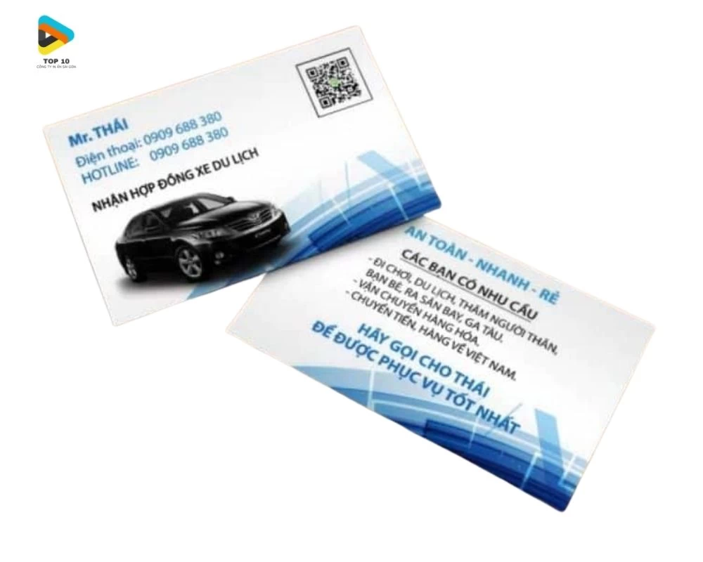 Card visit taxi đơn giản, sang trọng