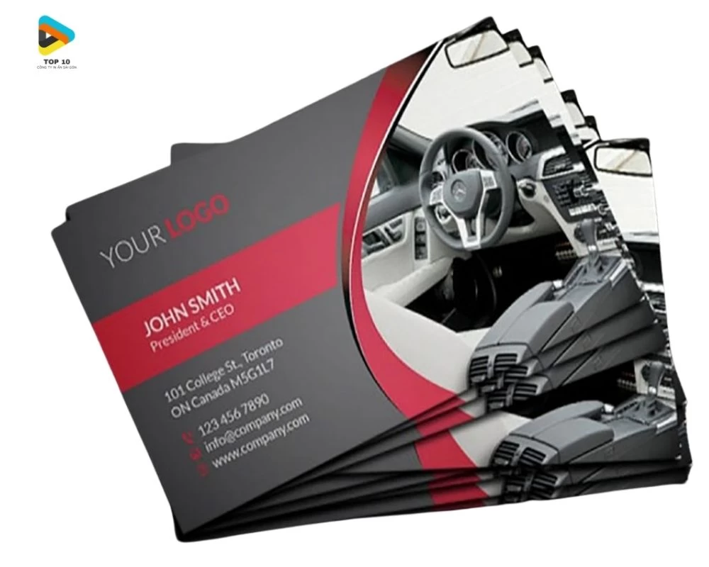 Card visit taxi đen nổi bật