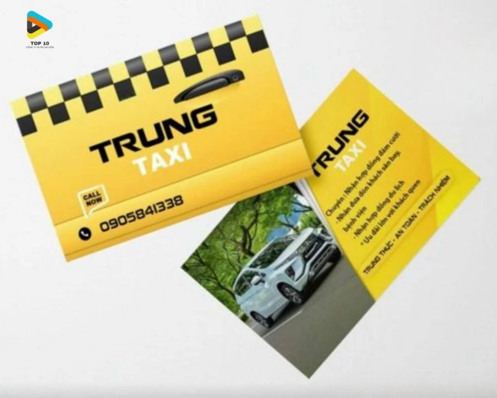Card visit taxi Trung Taxi