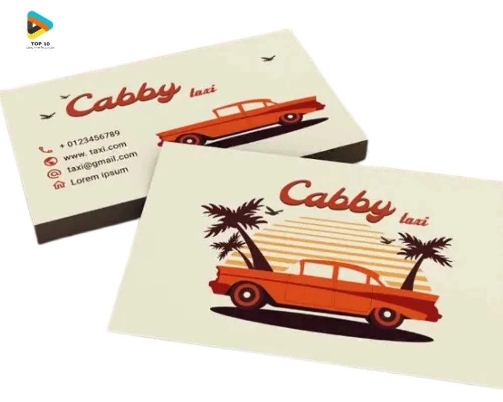 Card visit taxi  của Cabby taxi