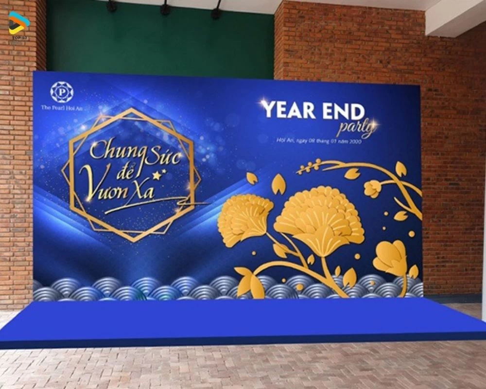 Backdrop cho year and party