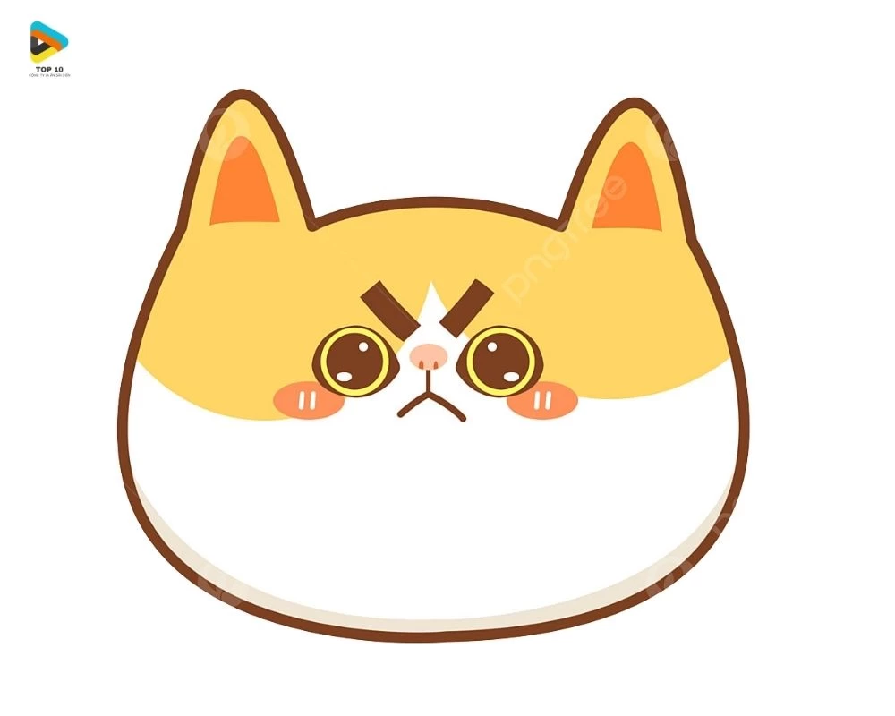 Sticker biểu cảm của mèo