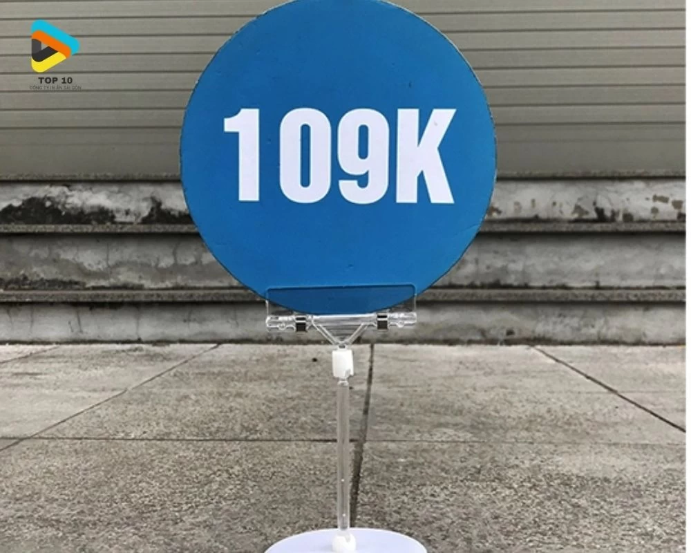 Wobber in dòng chữ 109K