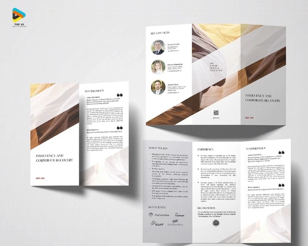 Brochure tuyển sinh gấp 3 cánh