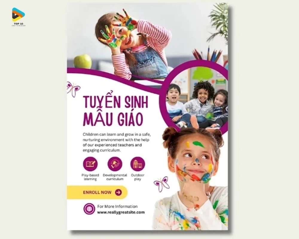 Brochure tuyển sinh mẫu giáo