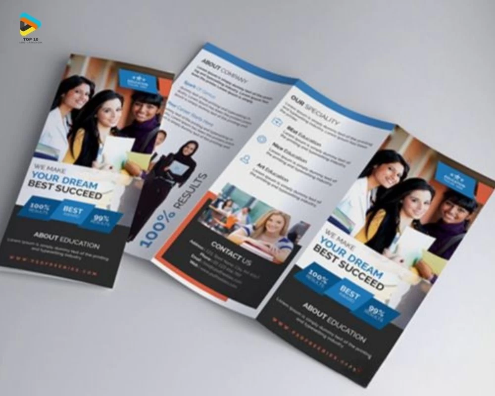 Brochure tuyển sinh cho trung tâm tiếng Anh