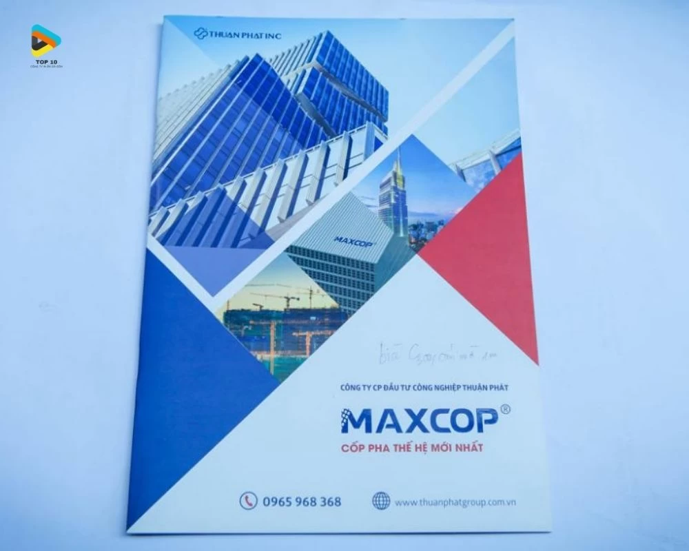 Mẫu catalogue về công ty của MAXCOP