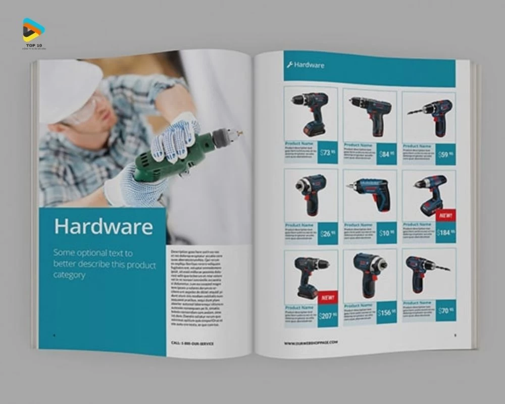 Mẫu catalogue đơn giản
