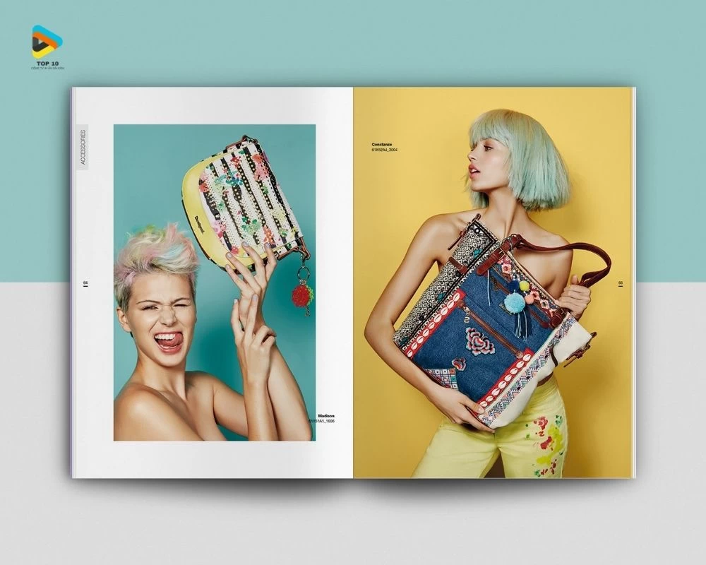 Catalogue thời trang có màu sắc bắt mắt