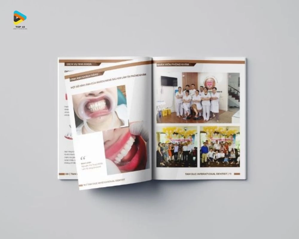 Mẫu catalogue về phòng khám nha khoa