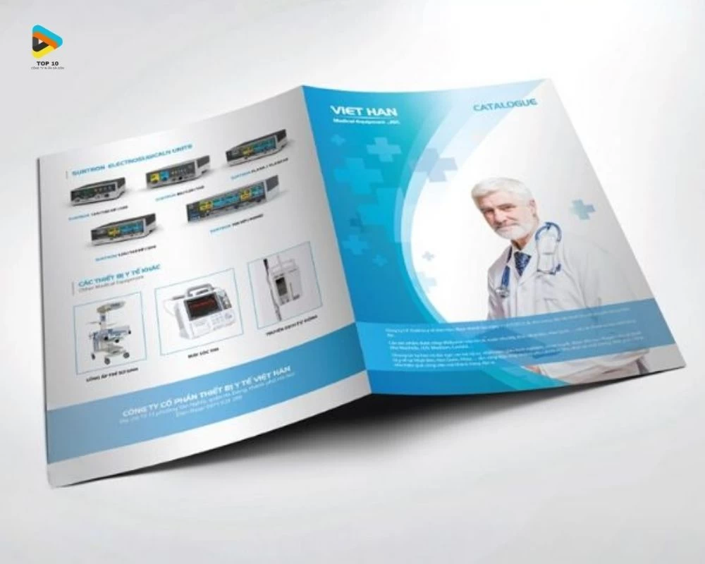 Catalogue về y tế với các thiết bị hiện đại